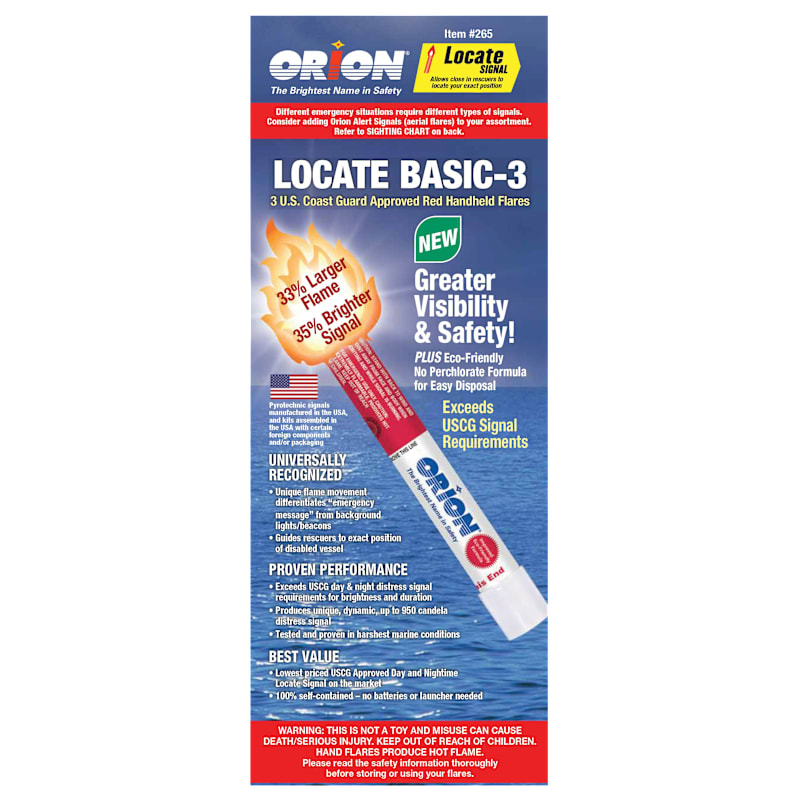 Orion Locate Basic Handheld Flare 3-Pack