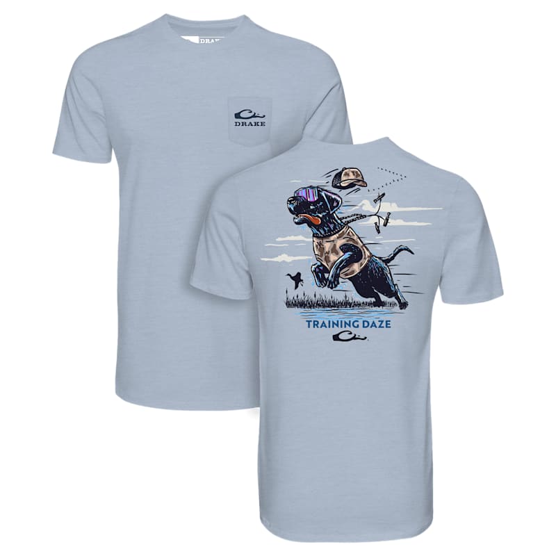 Drake Waterfowl Training Daze Lab Short-Sleeve Pocket T-Shirt