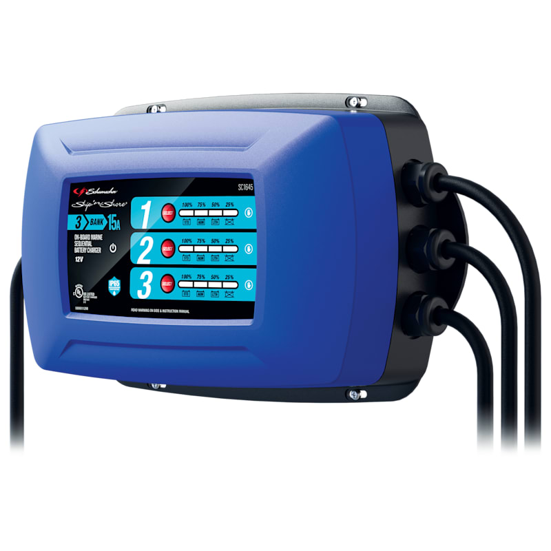 Schumacher Ship 'N Shore Onboard Marine Sequential Battery Charger