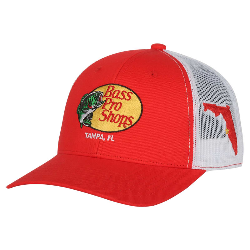 Bass Pro Shops Woodcut Logo Tampa, FL Snapback Cap