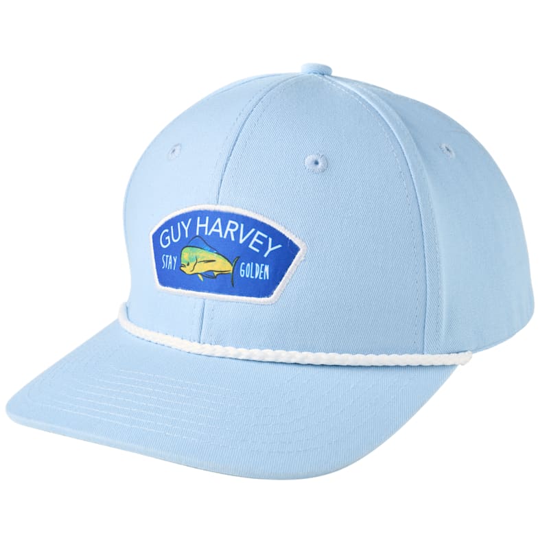 Guy Harvey Stay Golden Mahi Mahi Patch Rope Cap