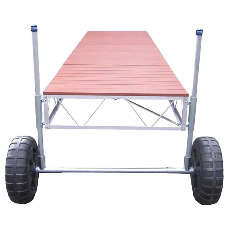 Patriot Docks 24' Straight Roll-In Dock with Aluminum Decking