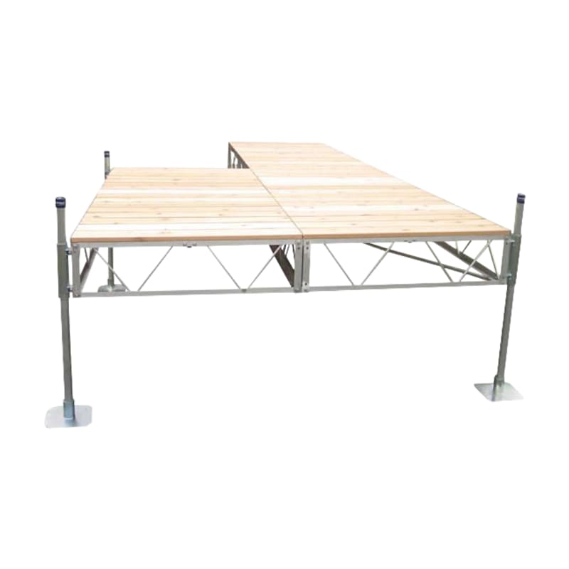 Patriot Docks Stationary Patio Dock with Cedar Decking