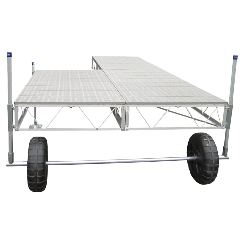 Patriot Docks Patio Roll-In Dock with Poly Decking