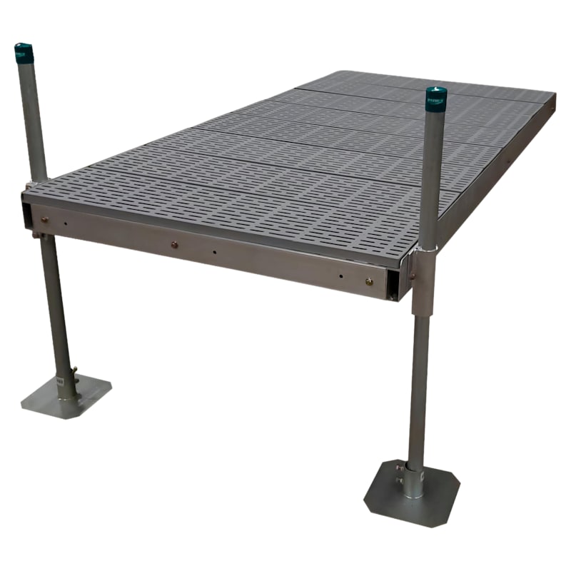 Patriot Docks Low-Profile Stationary Dock with Poly Decking