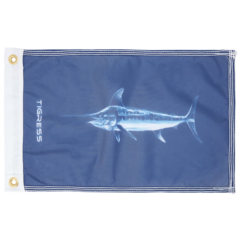 Tigress Outriggers & Gear White Marlin Release Flag
