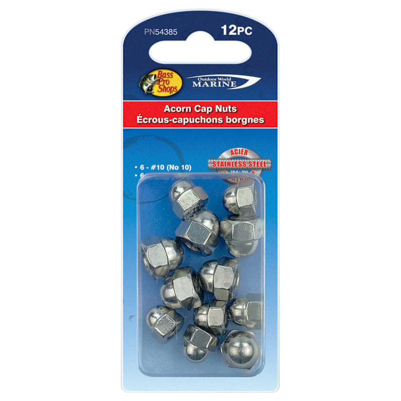 Bass Pro Shops Stainless Steel Acorn Cap Nuts