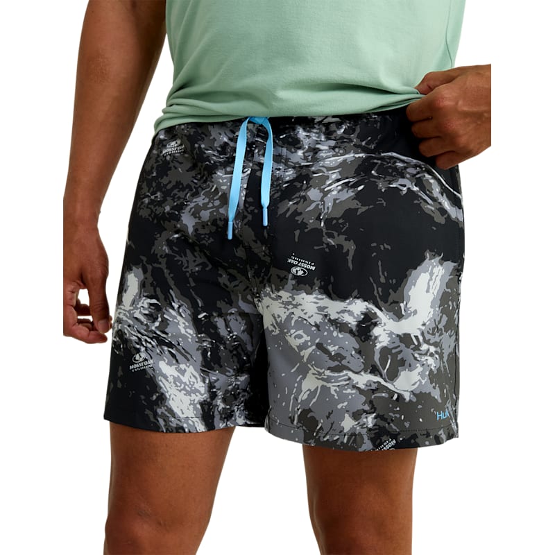Huk Pursuit Mossy Oak Volley Shorts for Men