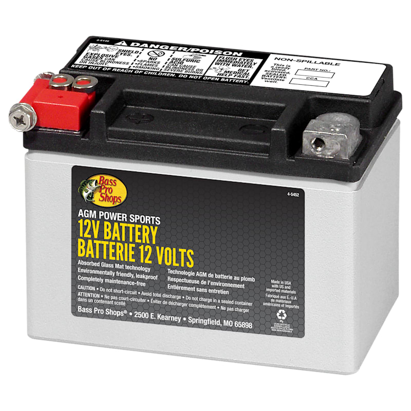Bass Pro Shops XPS AGM Power Series 12V ATV Battery