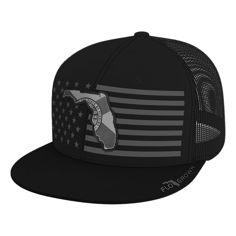 FloGrown Stars and Stripes Blackout Mesh-Back Cap