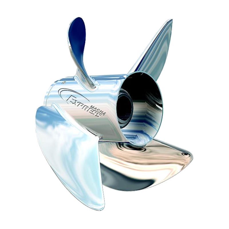 Turning Point Propellers Express Mach4 4-Blade RH Rotation Stainless Steel Propeller
