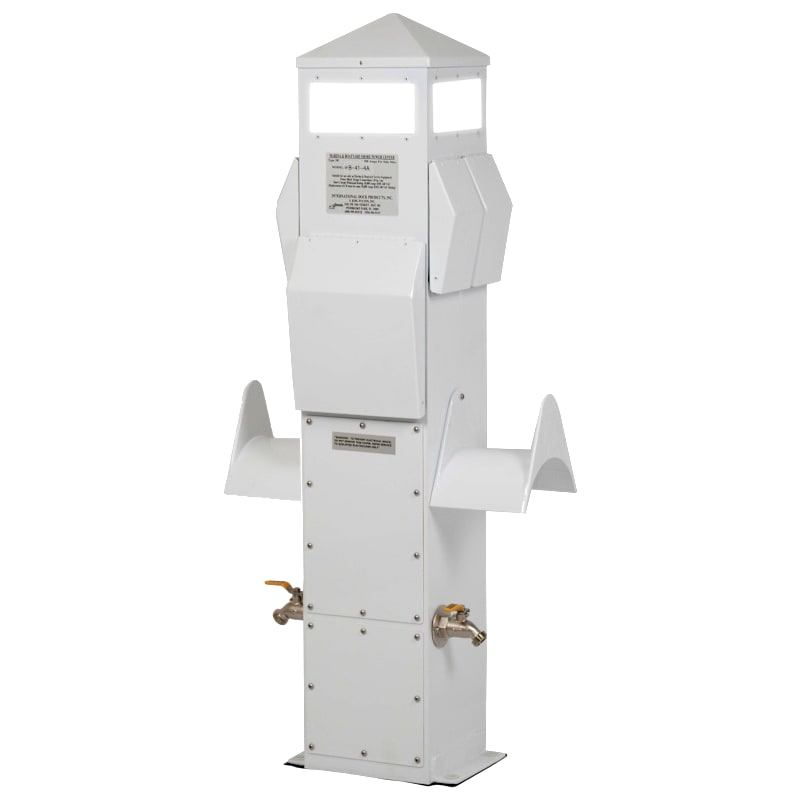 International Dock Products 41" Aluminum 50/50/30/30 Amp Power Dock Pedestal