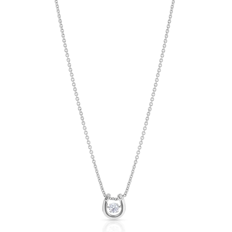Montana Silversmiths Dancing Birthstone Horseshoe Necklace