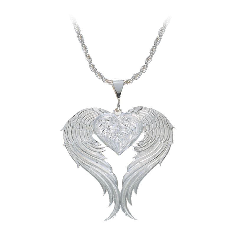 Montana Silversmiths Angel Heart Silver Necklace