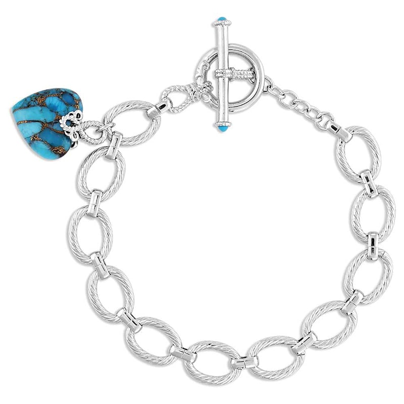 Montana Silversmiths Untamable Heart Of Stone Link Bracelet