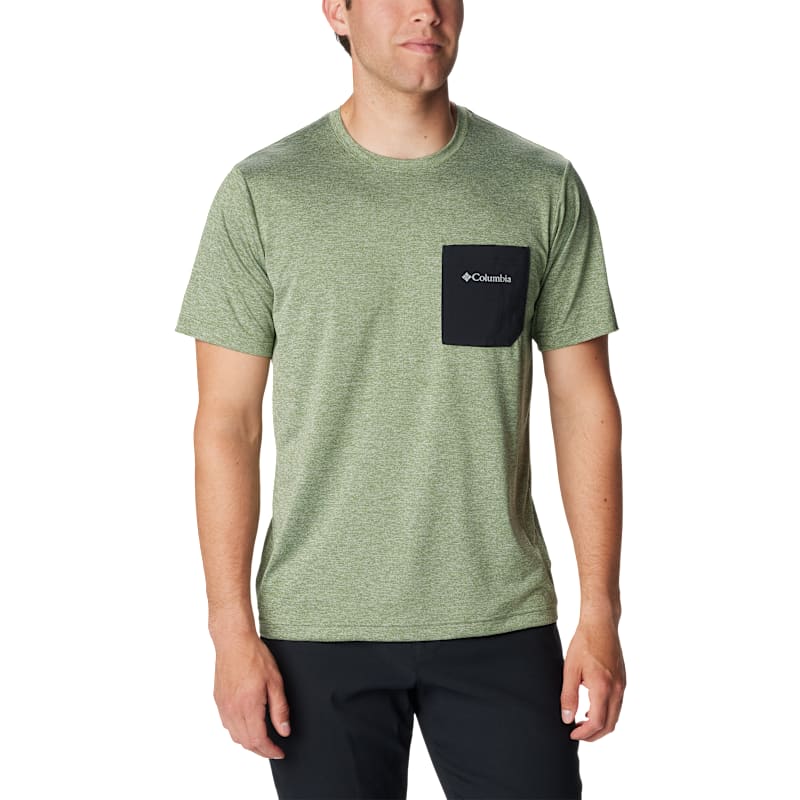 Columbia Hike Novelty Crew-Neck Short-Sleeve Pocket T-Shirt for Men
