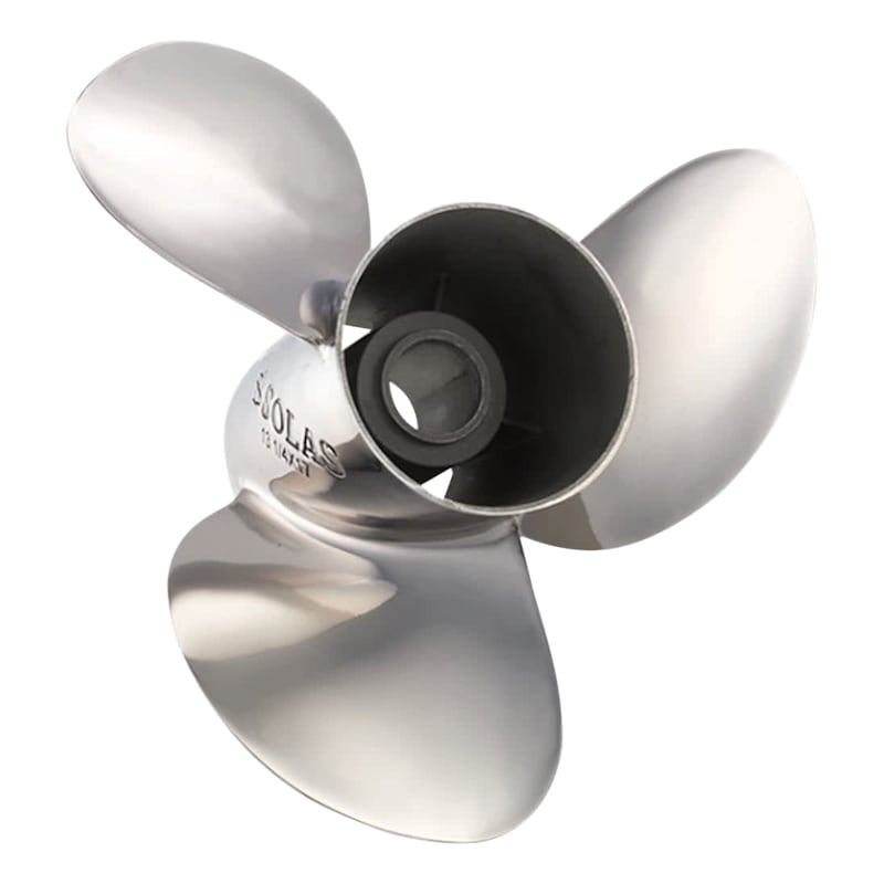 SOLAS Rubex HR3 Stainless Steel Interchangeable Hub 3-Blade 4-3/4" Gearcase Propeller