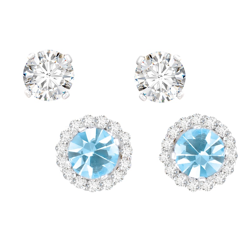 Amanda Blu March Birthstone Earrings