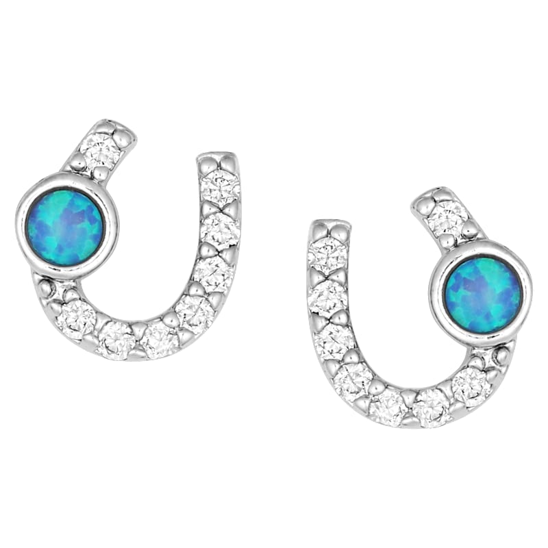 Montana Silversmiths Lightfoot Horseshoe Earrings