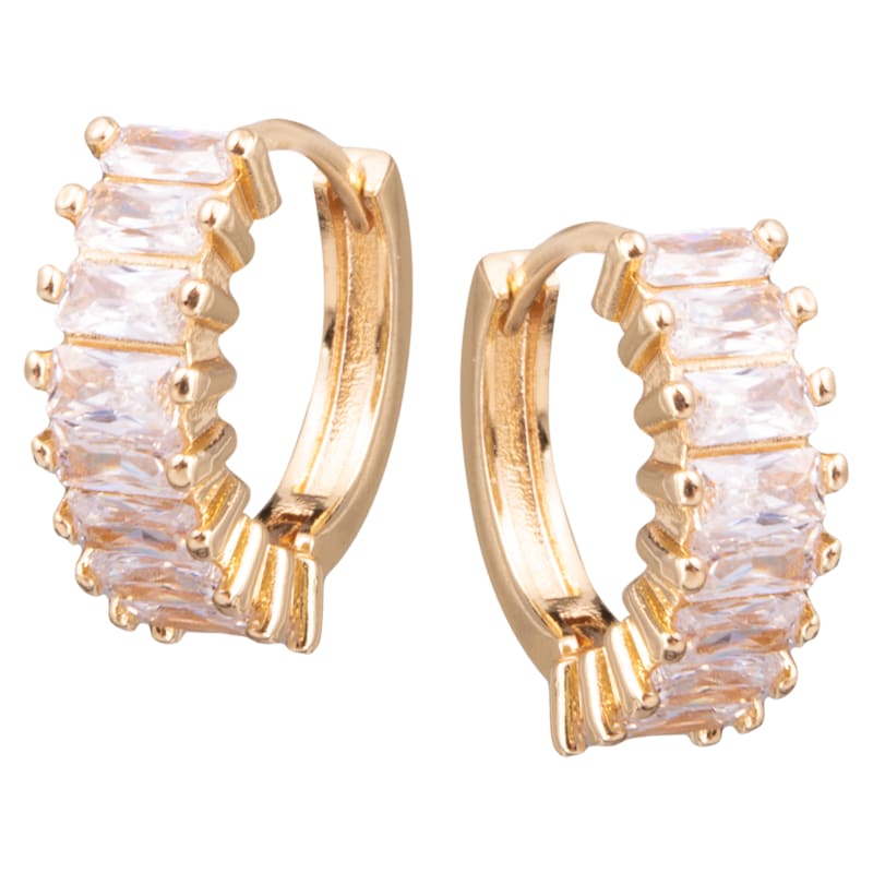 Amanda Blu Gold Baguette Earrings