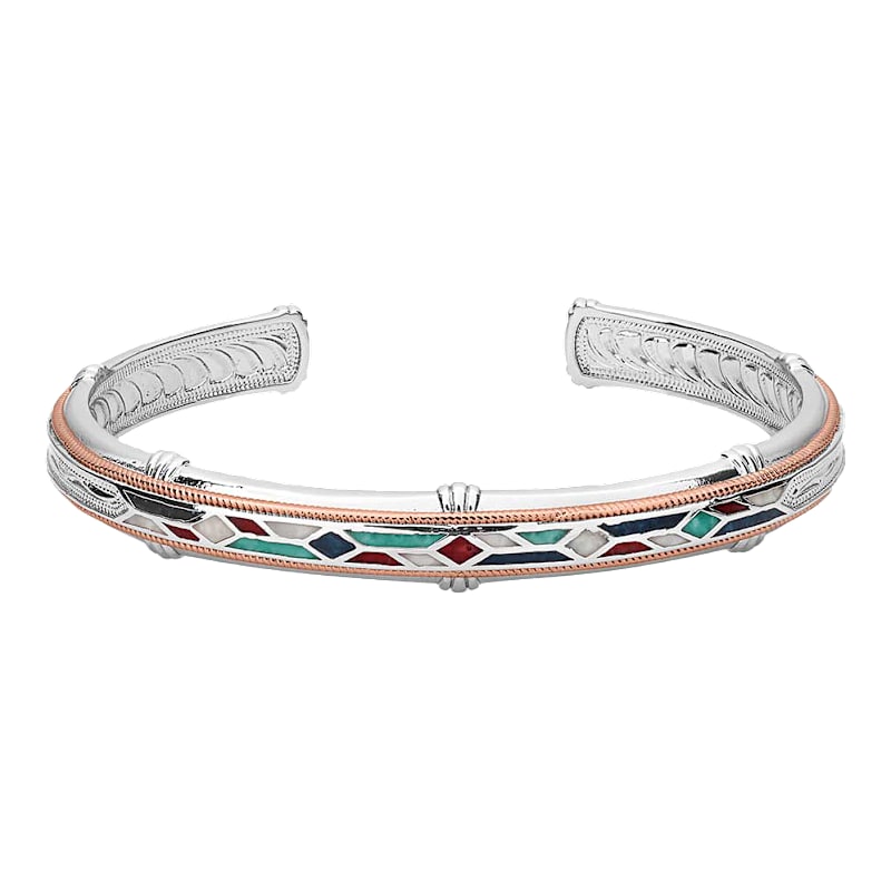 Montana Silversmiths Western Mosaic Cuff Bracelet