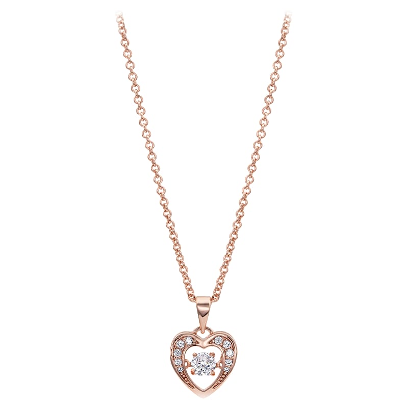 Montana Silversmiths Dance a Little Dance Rose Gold Heart Necklace