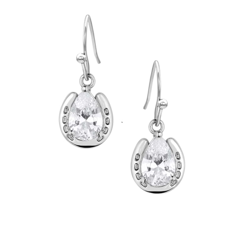 Montana Silversmiths Lucky Trot Crystal Earrings