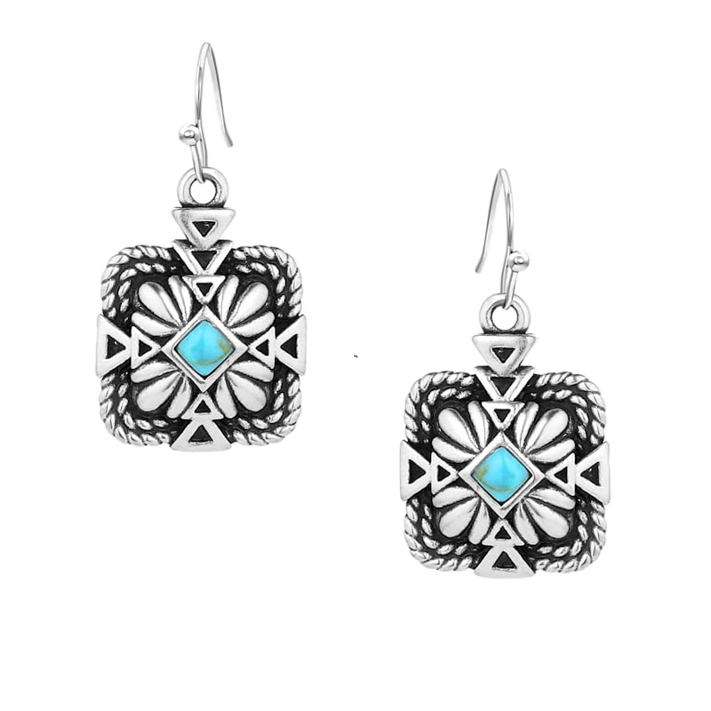 Montana Silversmiths Desert Sage Turquoise Earrings