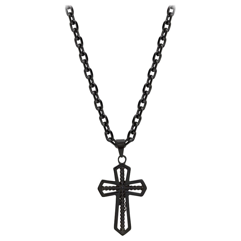 Montana Silversmiths Through the Darkest Night Cross Necklace
