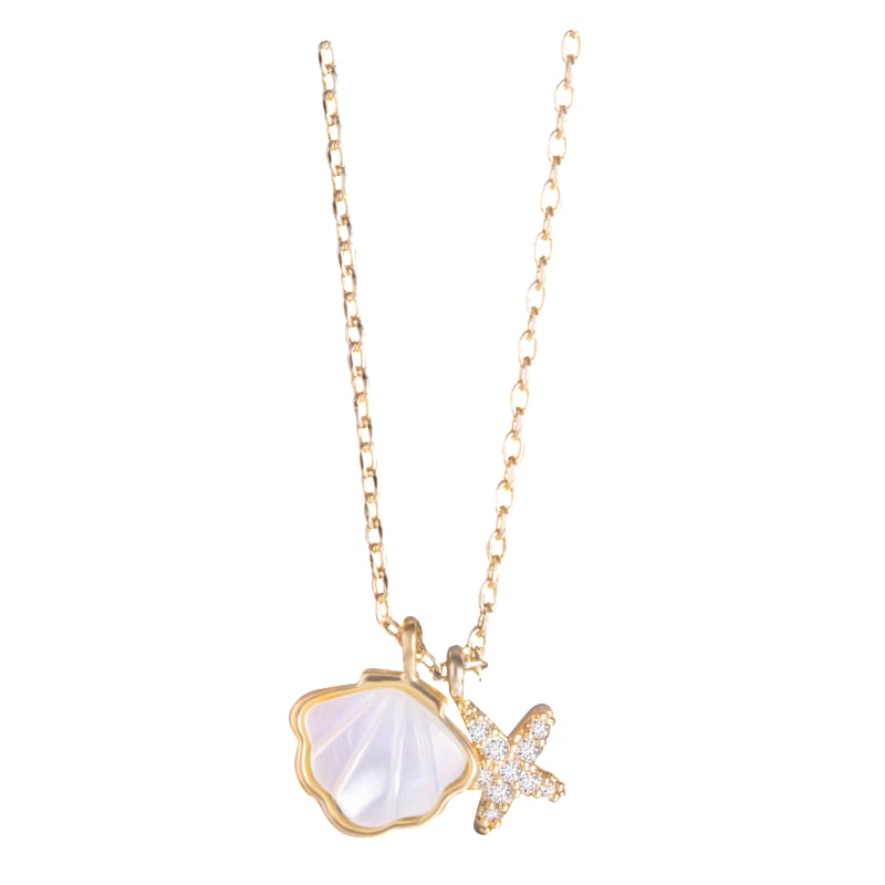 Amanda Blu Pearl Shell and Starfish Necklace