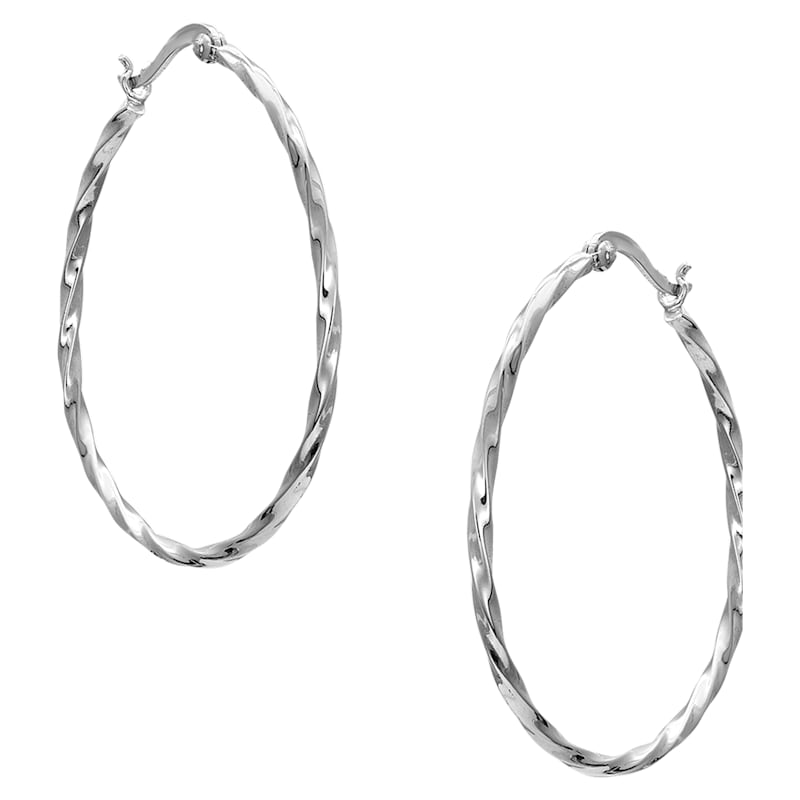 Montana Silversmiths Cut Rope Hoop Earrings