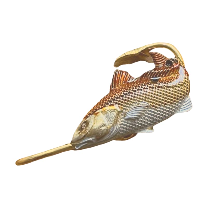 Hookits Redfish Fishing Hook Hat Pin Clip