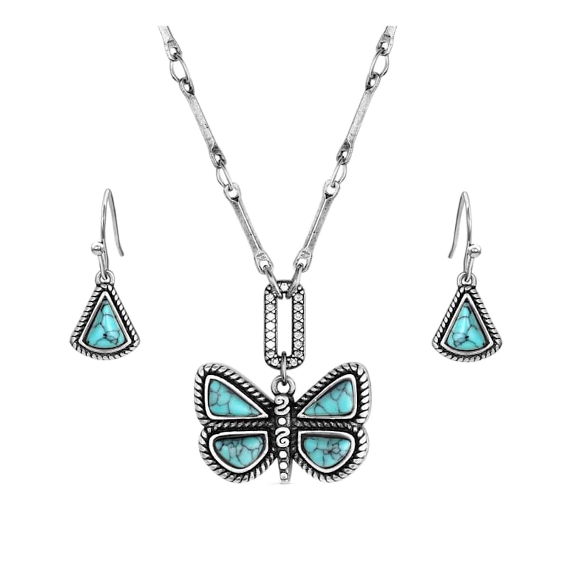 Montana Silversmiths Set Me Free Turquoise Jewelry Set