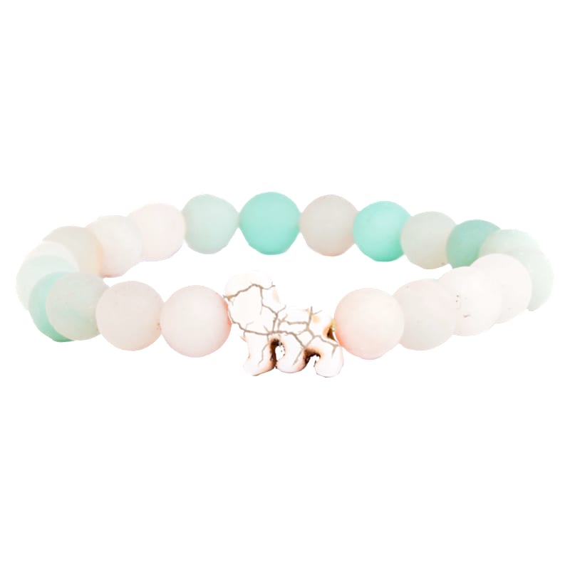 fahlo Excursion Track-A-Lion Sky Stone Bracelet
