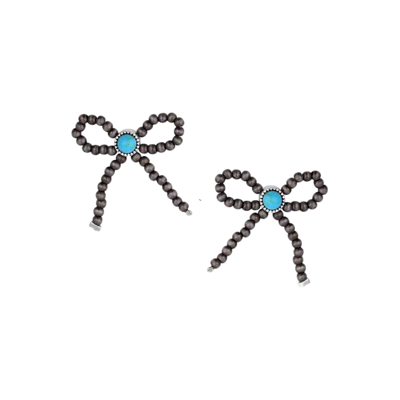 Montana Silversmiths Forever Tied Beaded Bow Earrings