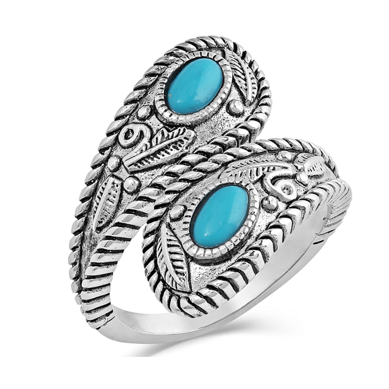 Montana Silversmiths Balancing The Whole Turquoise Open Ring