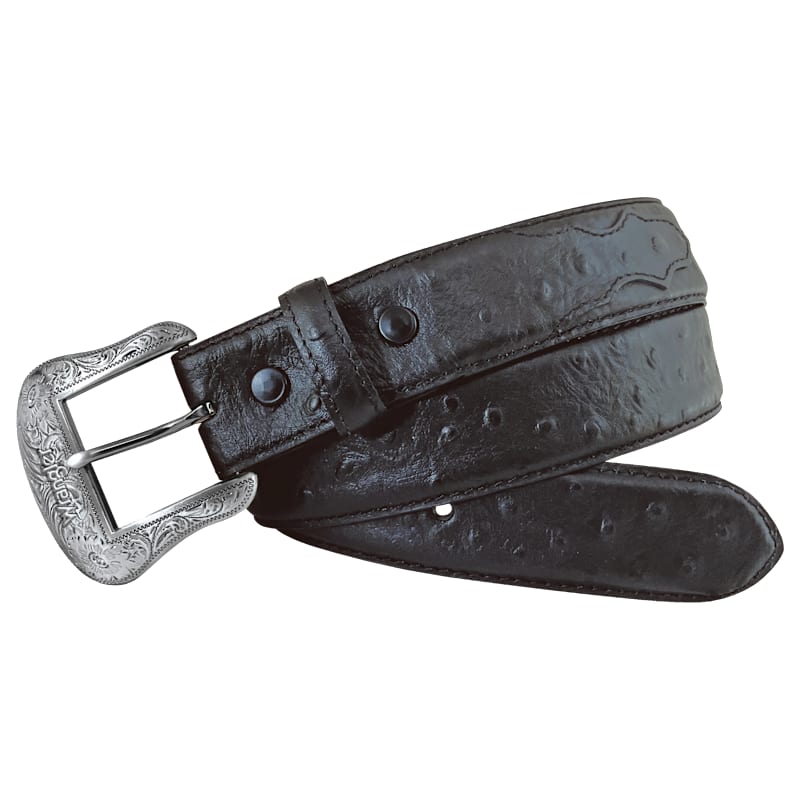 Wrangler Ostrich Print Western Belt