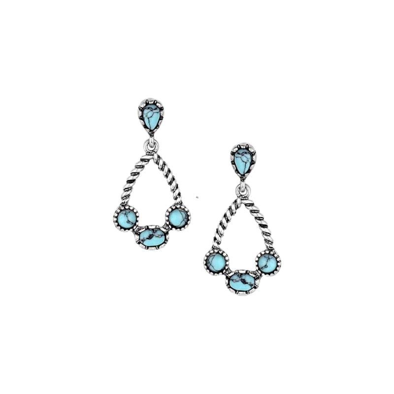 Montana Silversmiths Wander West Turquoise Earrings