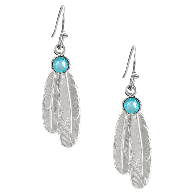 Montana Silversmiths Gift of Freedom Feather Earrings