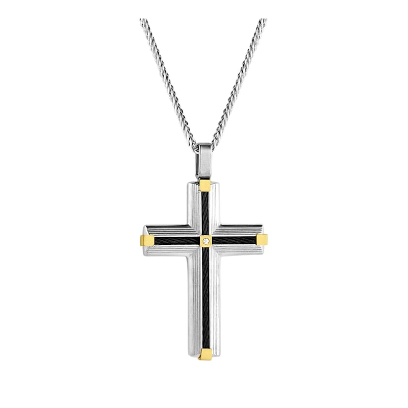 Montana Silversmiths Golden Points Cross Necklace