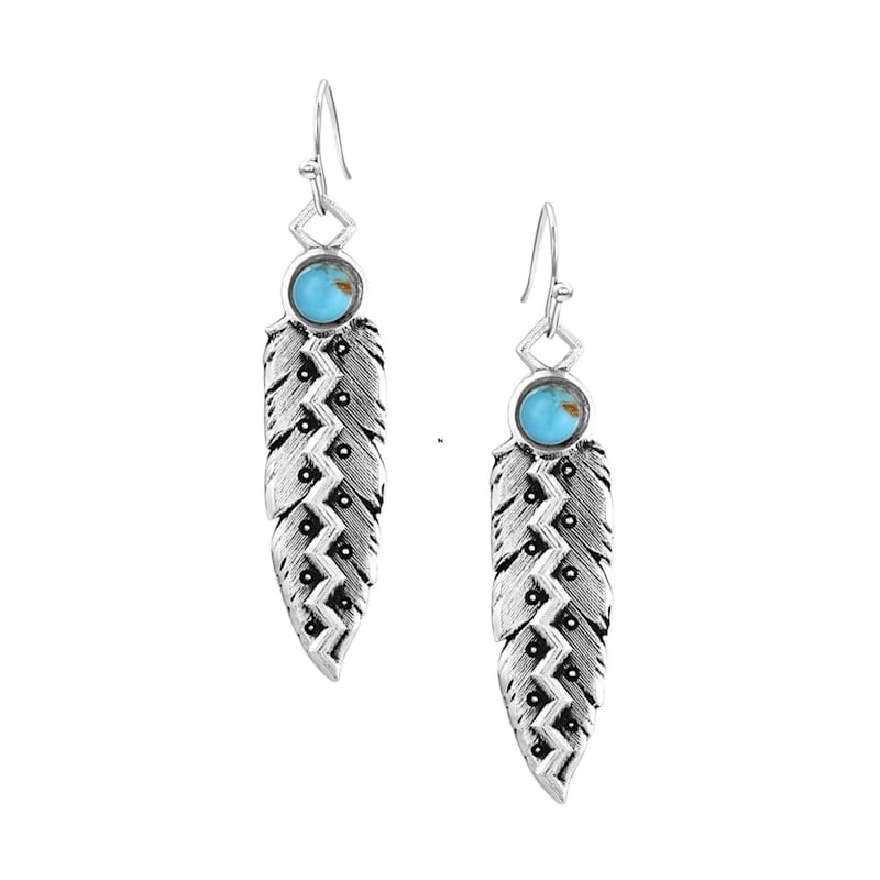 Montana Silversmiths Wild Lightning American Made Dangle Earrings