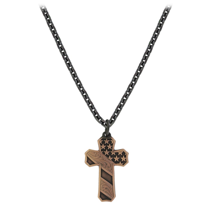 Montana Silversmiths Faded Glory Cross Necklace