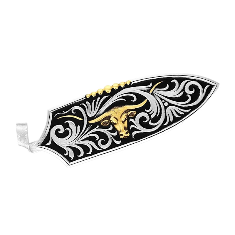 Montana Silversmiths Longhorn Cattle Drive Hat Feather