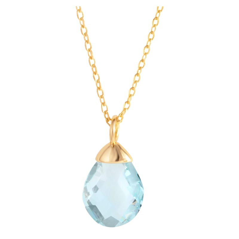 Amanda Blu March Birthstone Charm Necklace