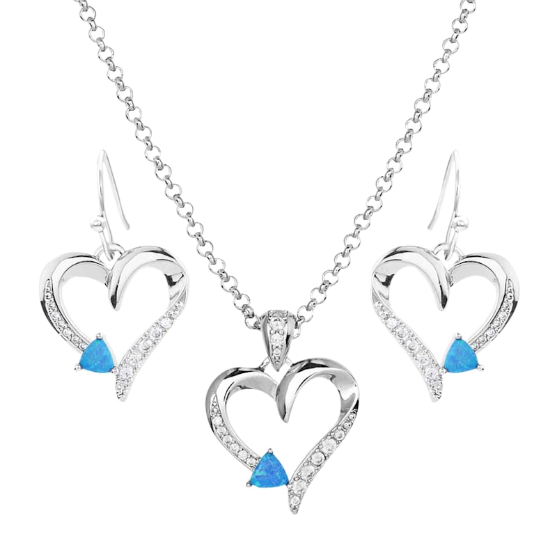 Montana Silversmiths Love Everlasting Opal Crystal Jewelry Set