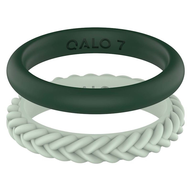 QALO Eva Shockey Treelined Double Stack Silicone Rings for Ladies