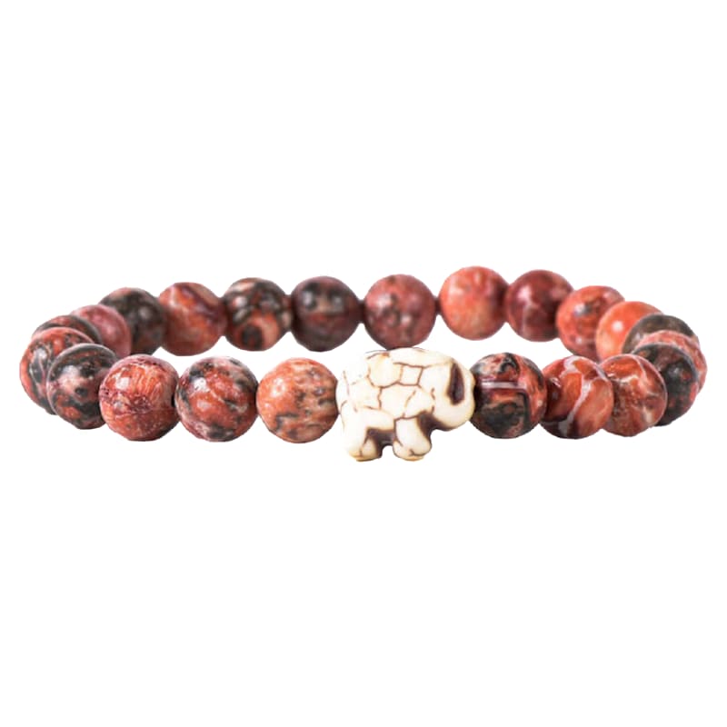 fahlo Expedition Track-An-Elephant Desert Stone Bracelet