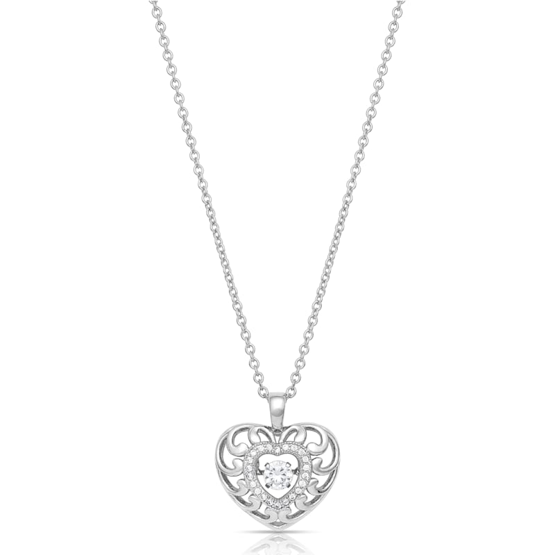 Montana Silversmiths Waves Of Love Heart Necklace
