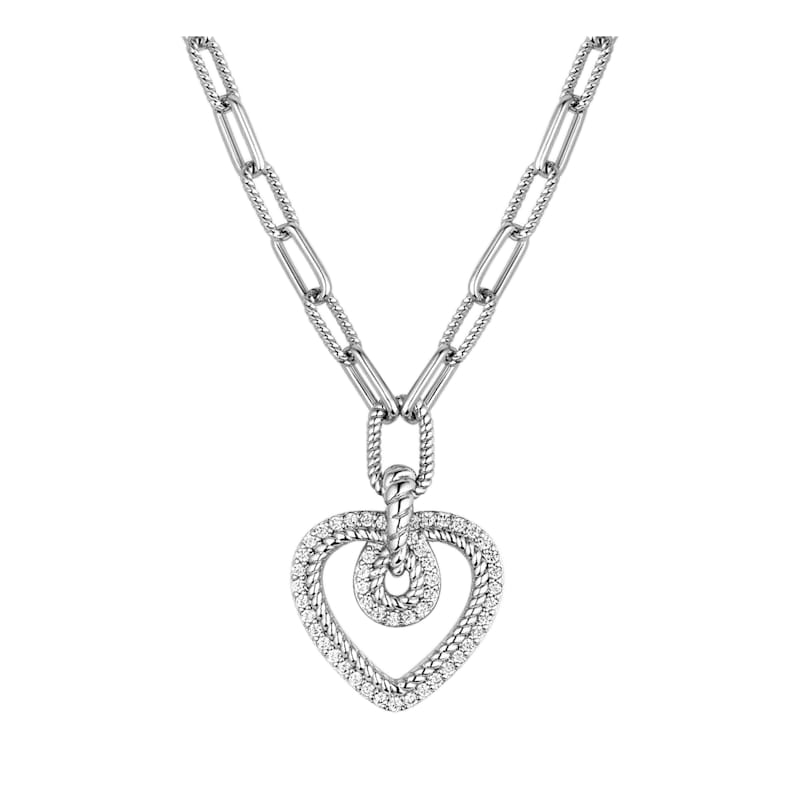 Montana Silversmiths Heart Of Radiance Crystal Necklace
