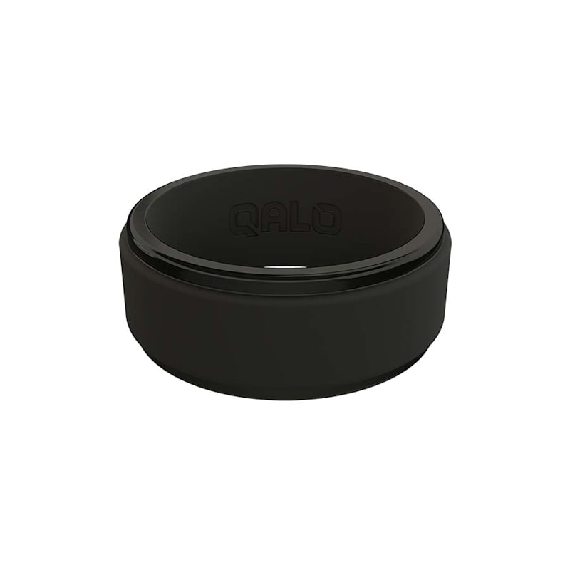 QALO Step Edge Polished Silicone Ring for Men
